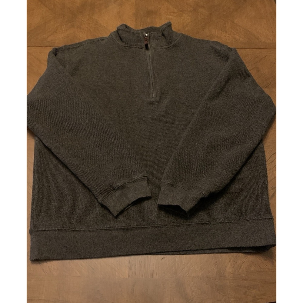 Woolrich Quarter Zip Pullover Sweater Men's XL Brown *materials tag is missing - Picture 11 of 16